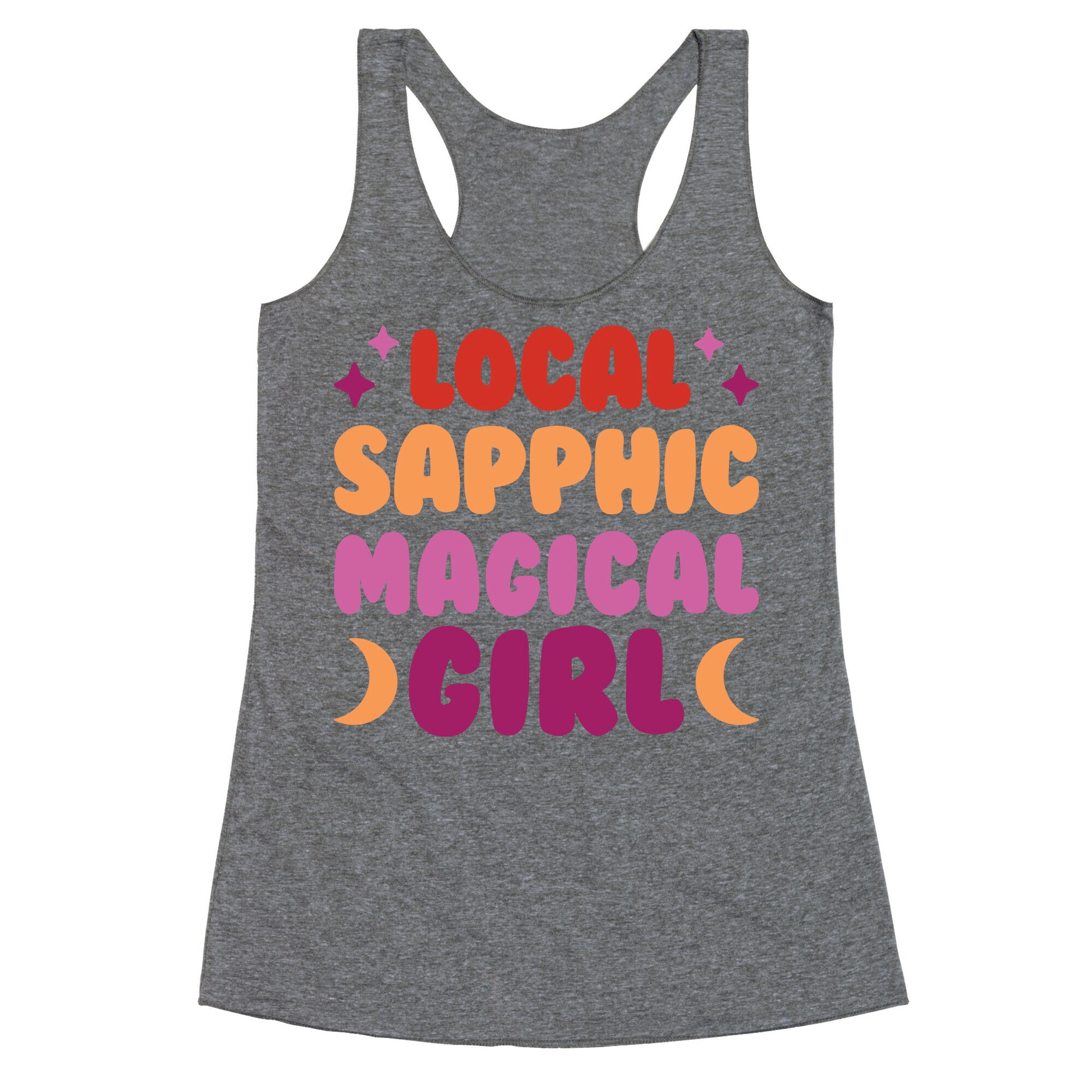 Local Sapphic Magical Girl Racerback Tank