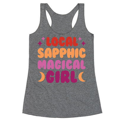 Local Sapphic Magical Girl Racerback Tank