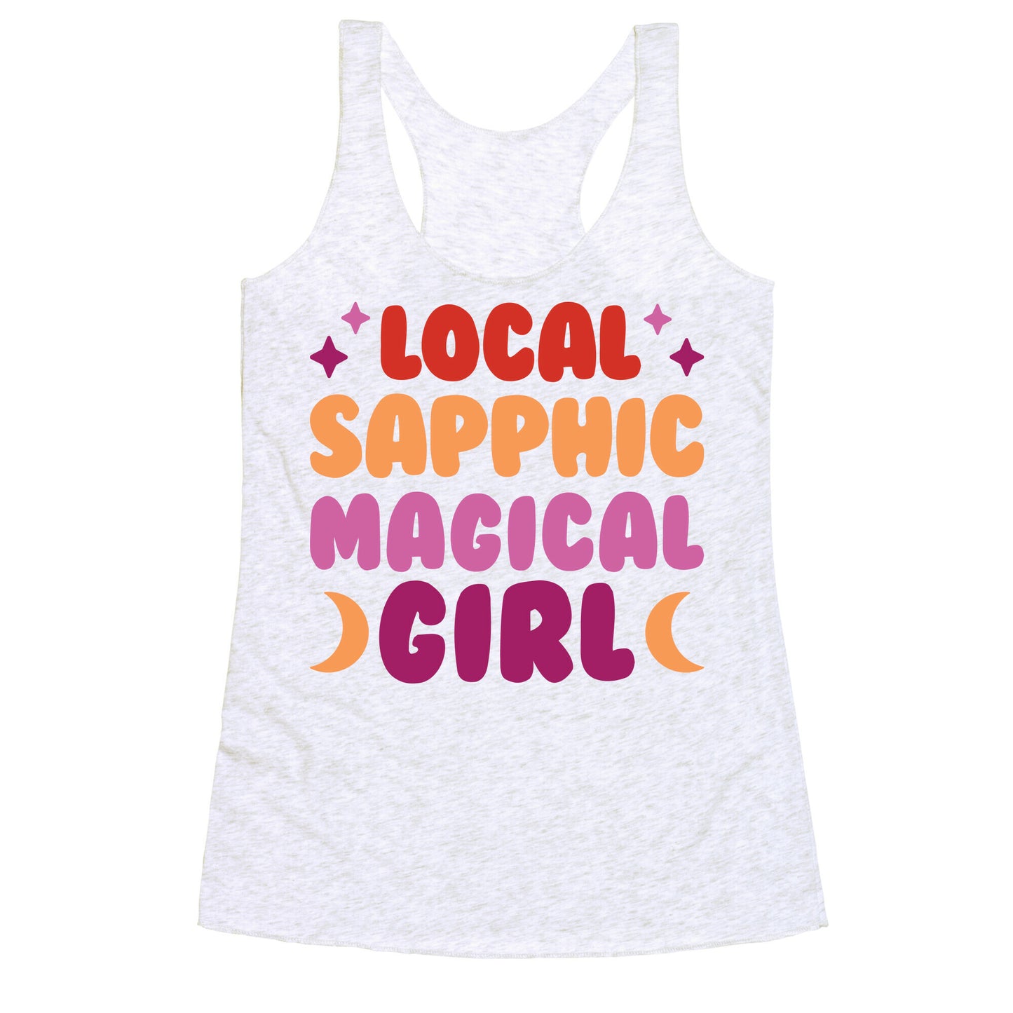 Local Sapphic Magical Girl Racerback Tank