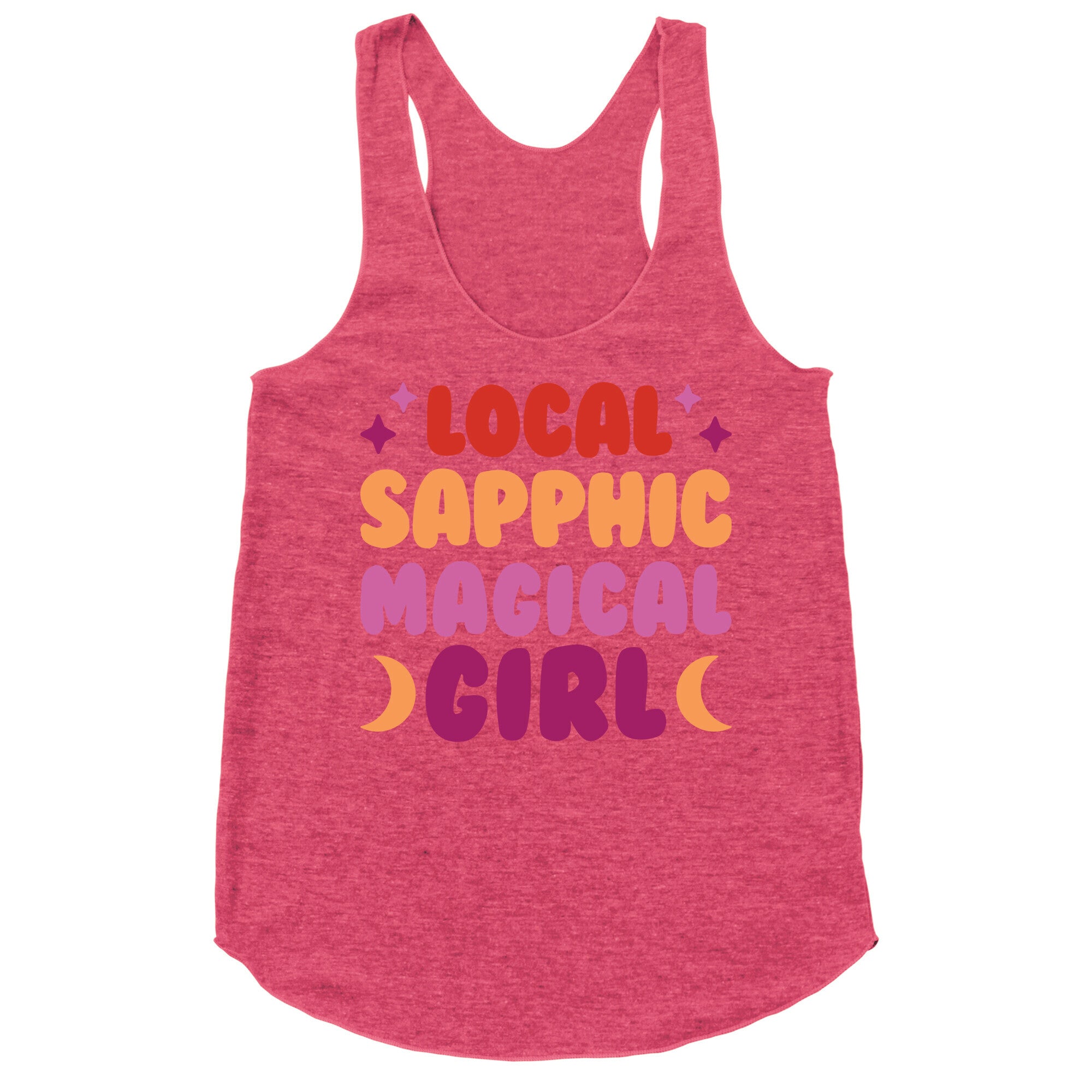 Local Sapphic Magical Girl Racerback Tank
