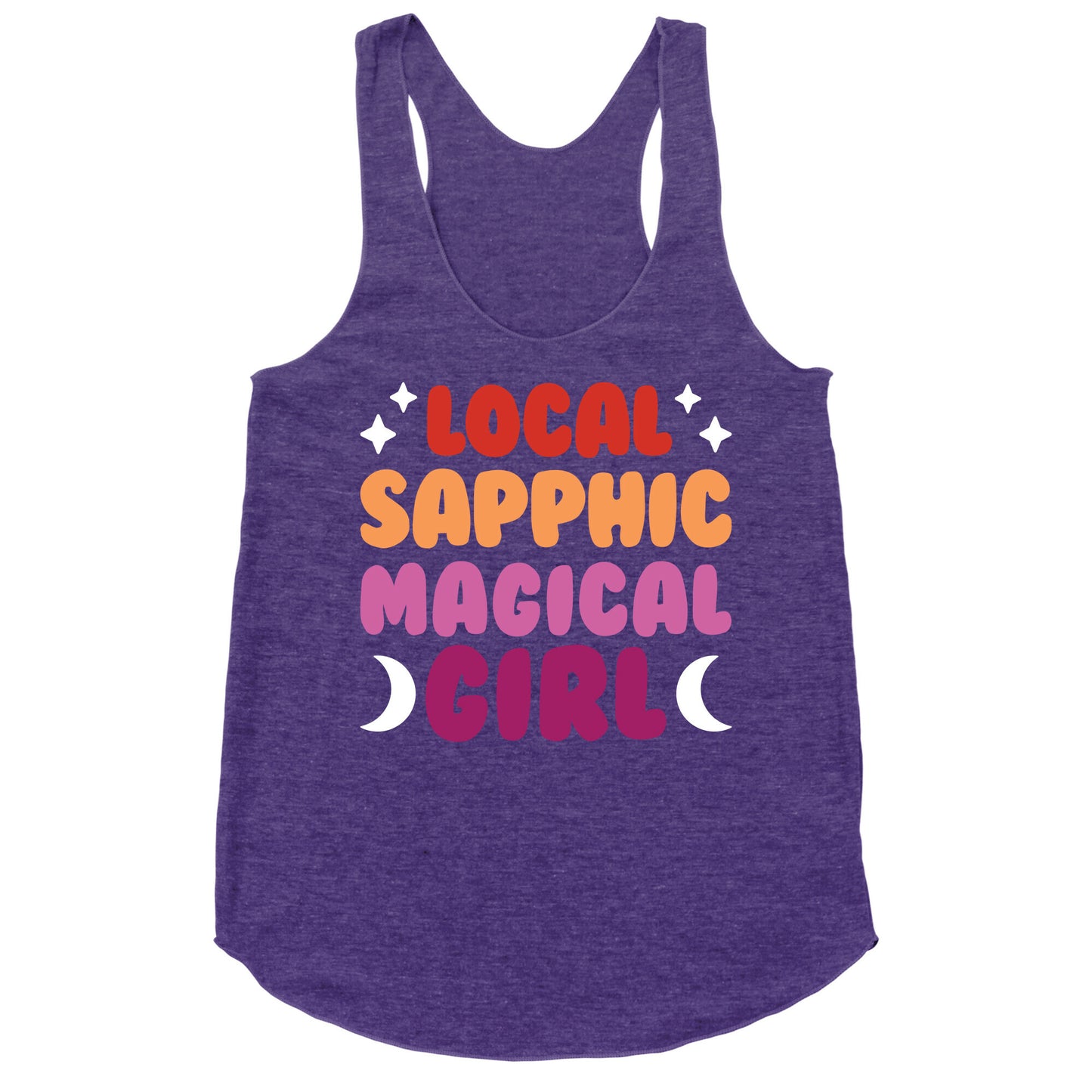 Local Sapphic Magical Girl Racerback Tank