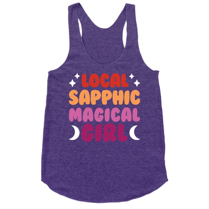 Local Sapphic Magical Girl Racerback Tank
