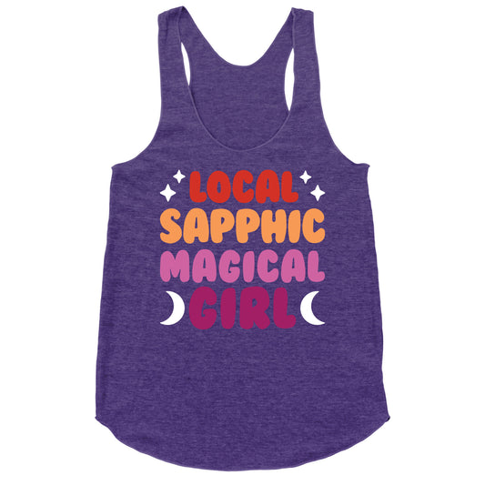 Local Sapphic Magical Girl Racerback Tank