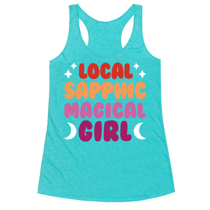 Local Sapphic Magical Girl Racerback Tank