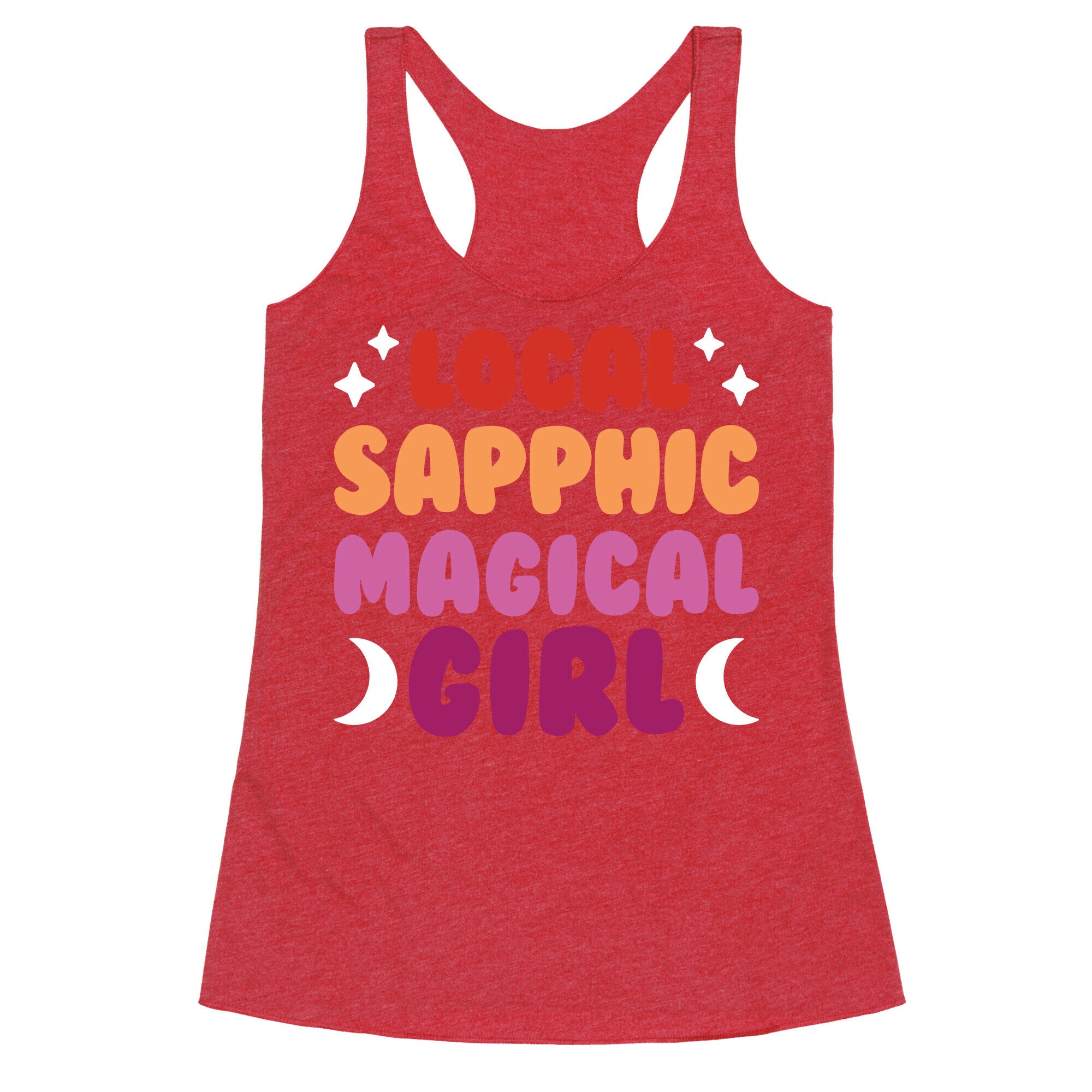 Local Sapphic Magical Girl Racerback Tank