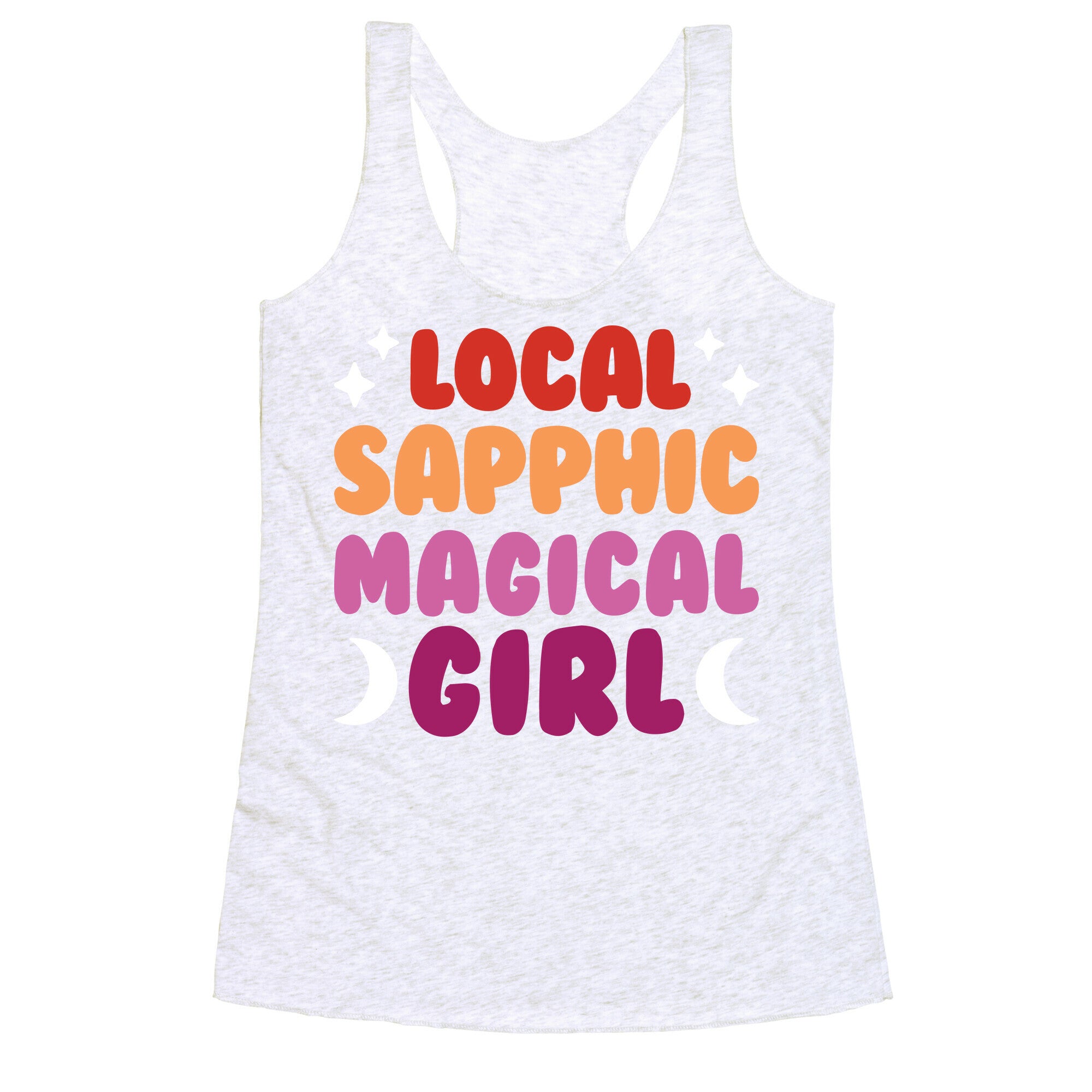 Local Sapphic Magical Girl Racerback Tank