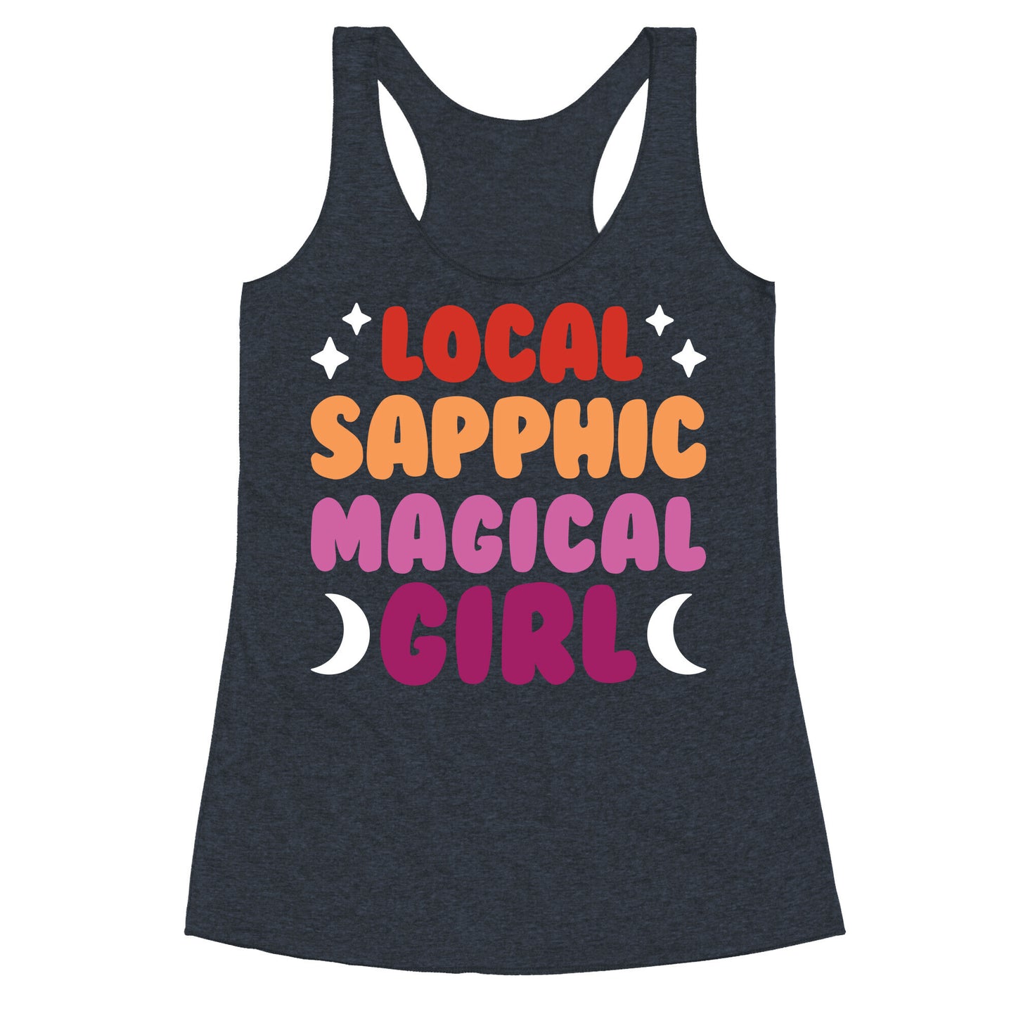 Local Sapphic Magical Girl Racerback Tank