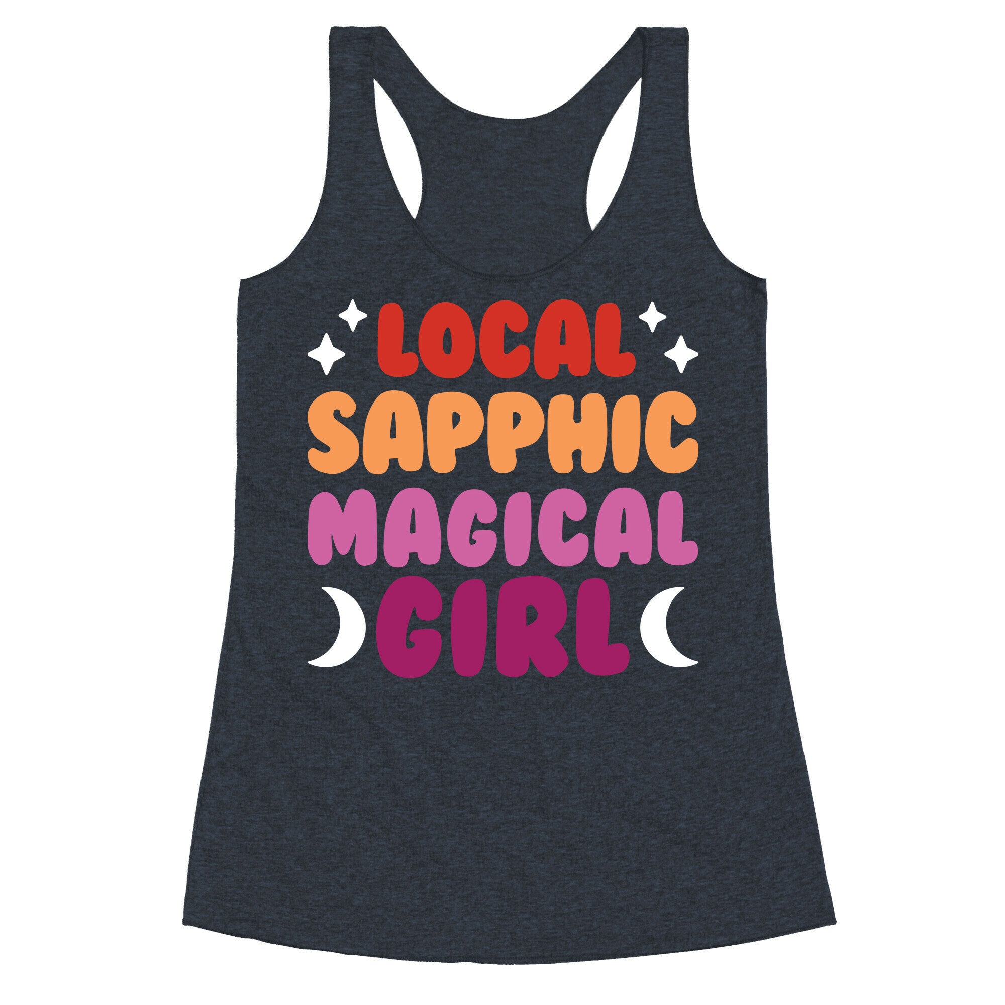 Local Sapphic Magical Girl Racerback Tank