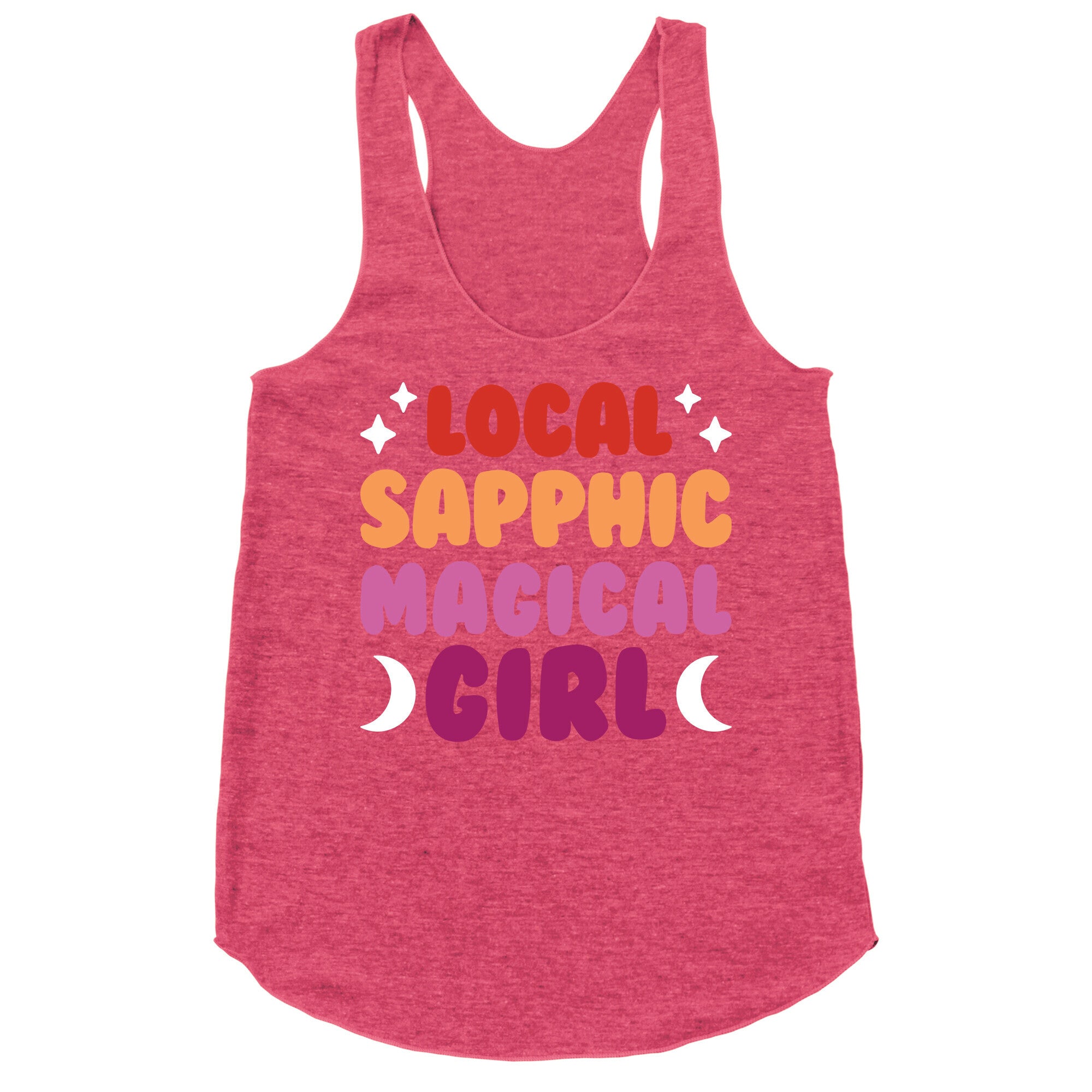 Local Sapphic Magical Girl Racerback Tank