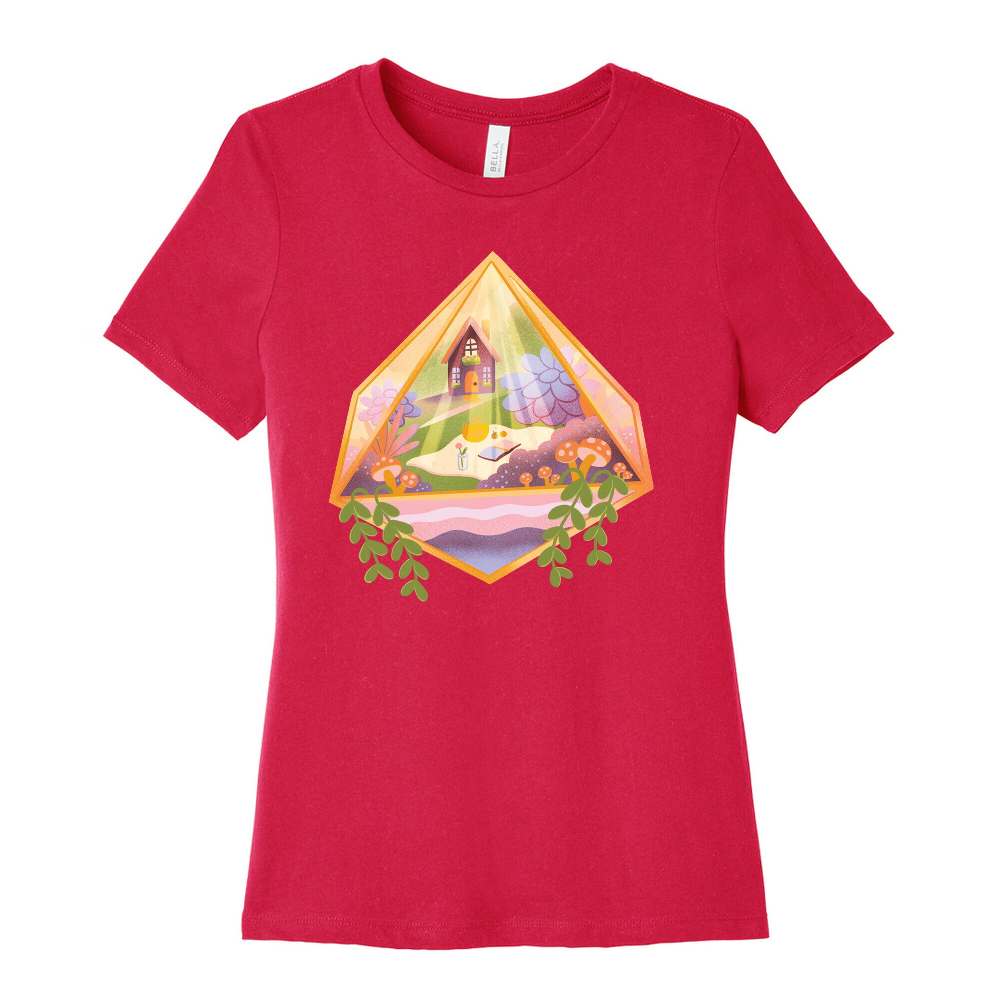 Cottagecore Terrarium Women's Cotton Tee