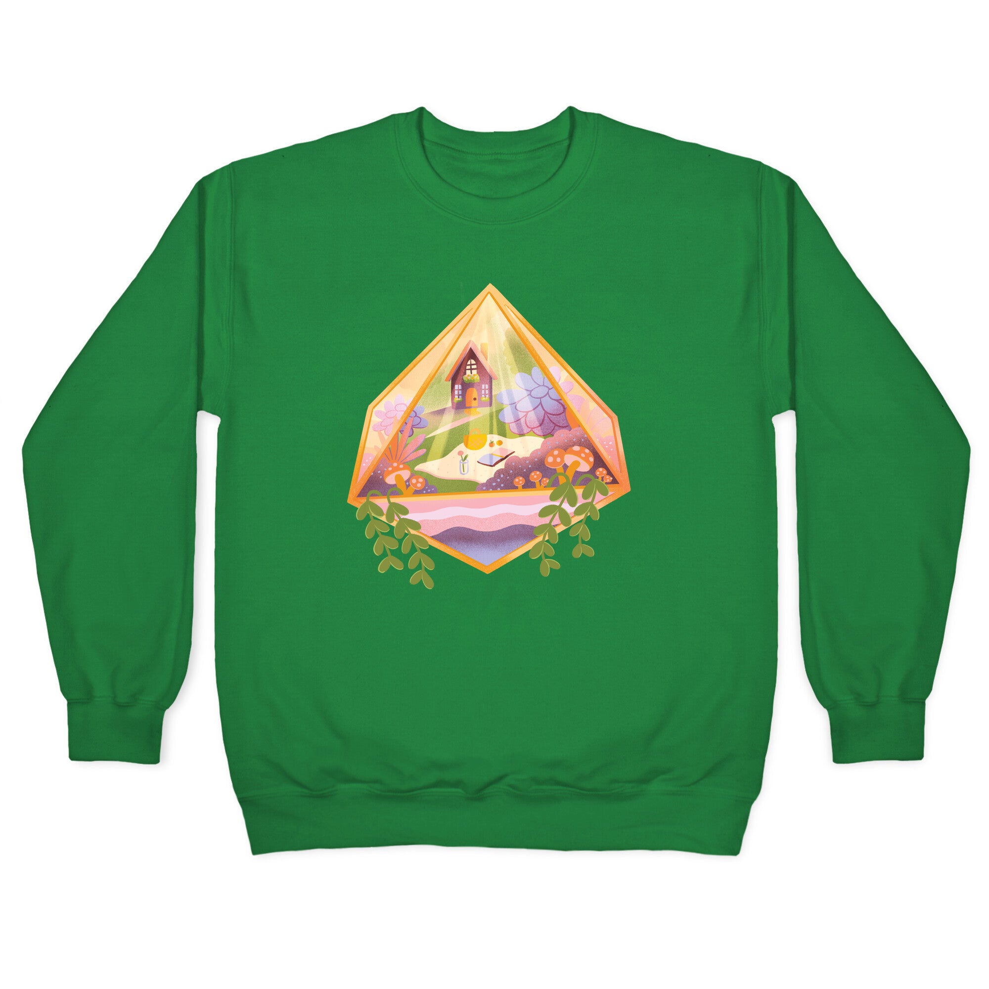 Cottagecore Terrarium Crewneck Sweatshirt