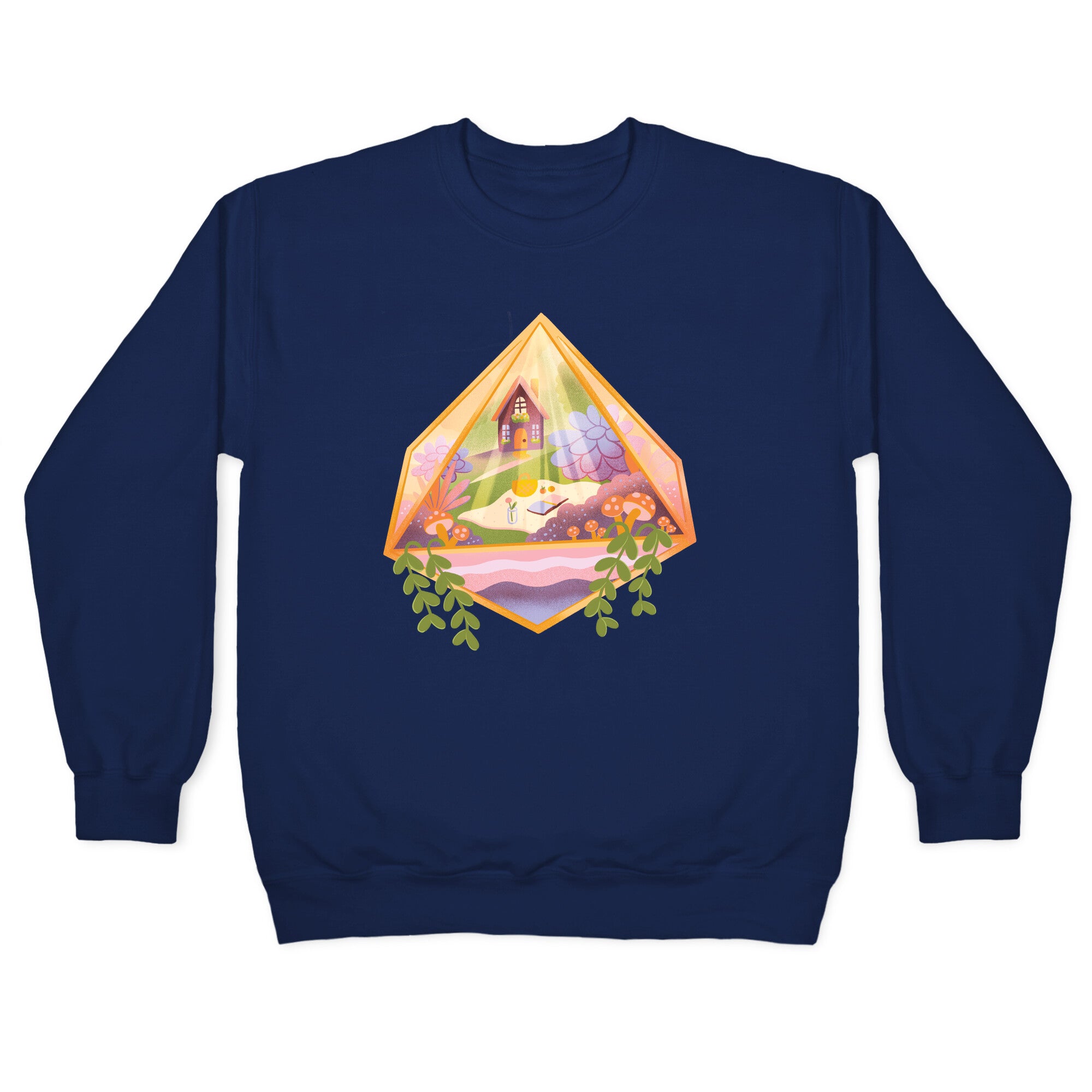 Cottagecore Terrarium Crewneck Sweatshirt