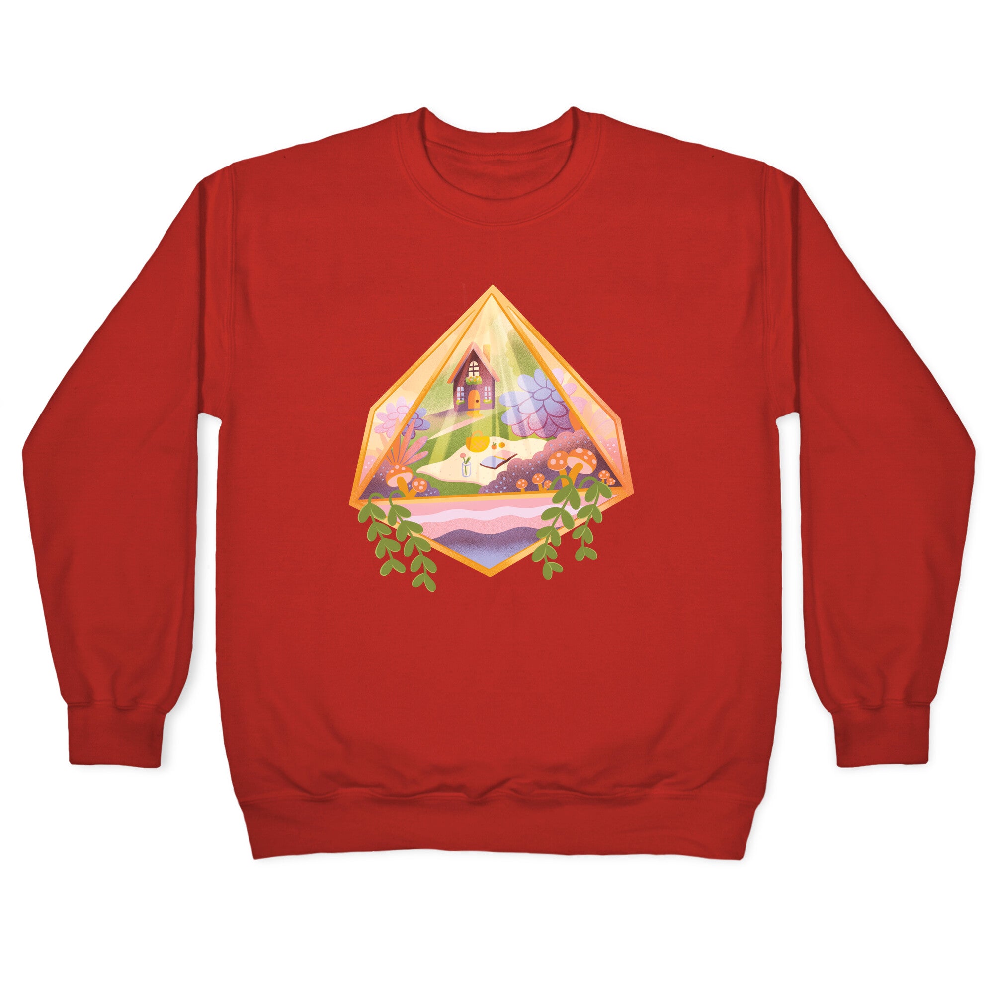 Cottagecore Terrarium Crewneck Sweatshirt
