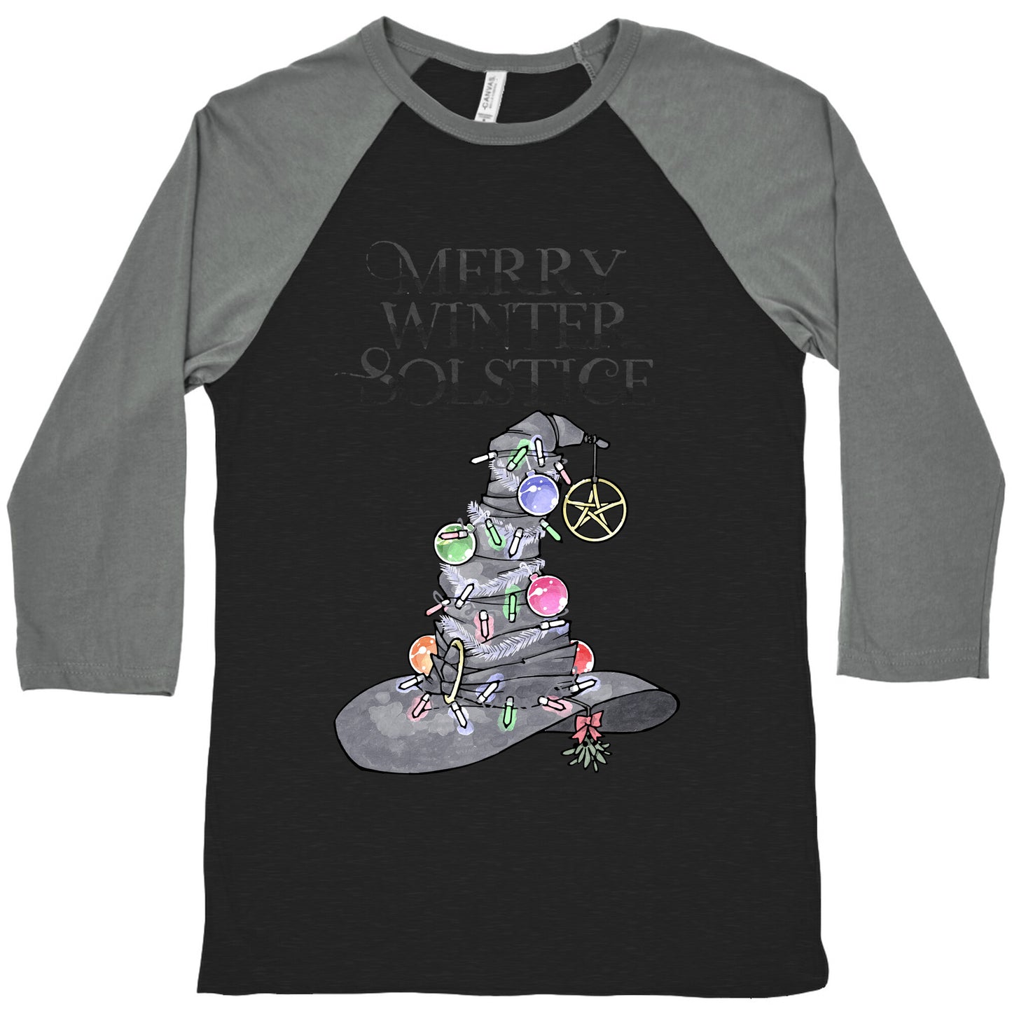 Merry Winter Solstice Baseball Tee