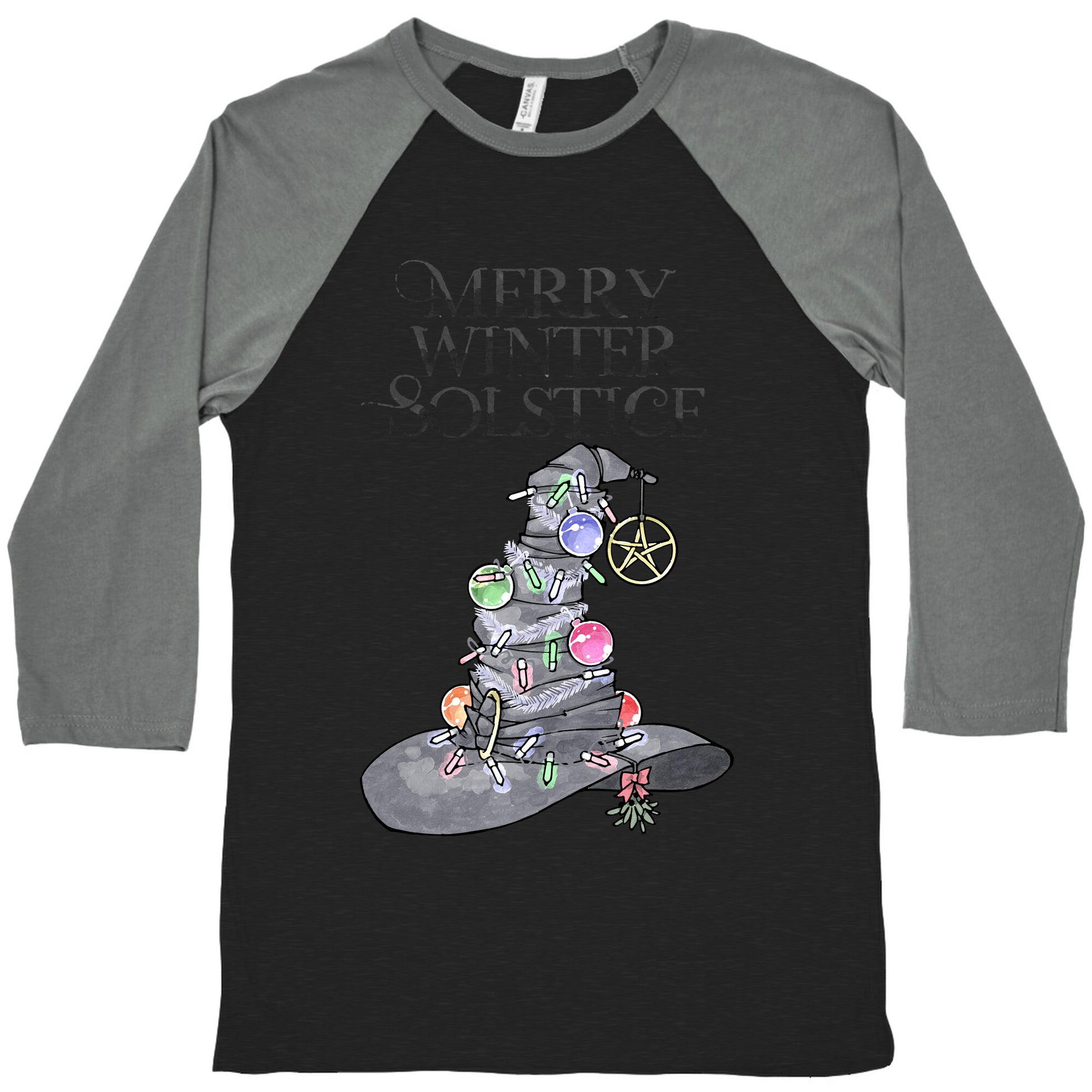 Merry Winter Solstice Baseball Tee