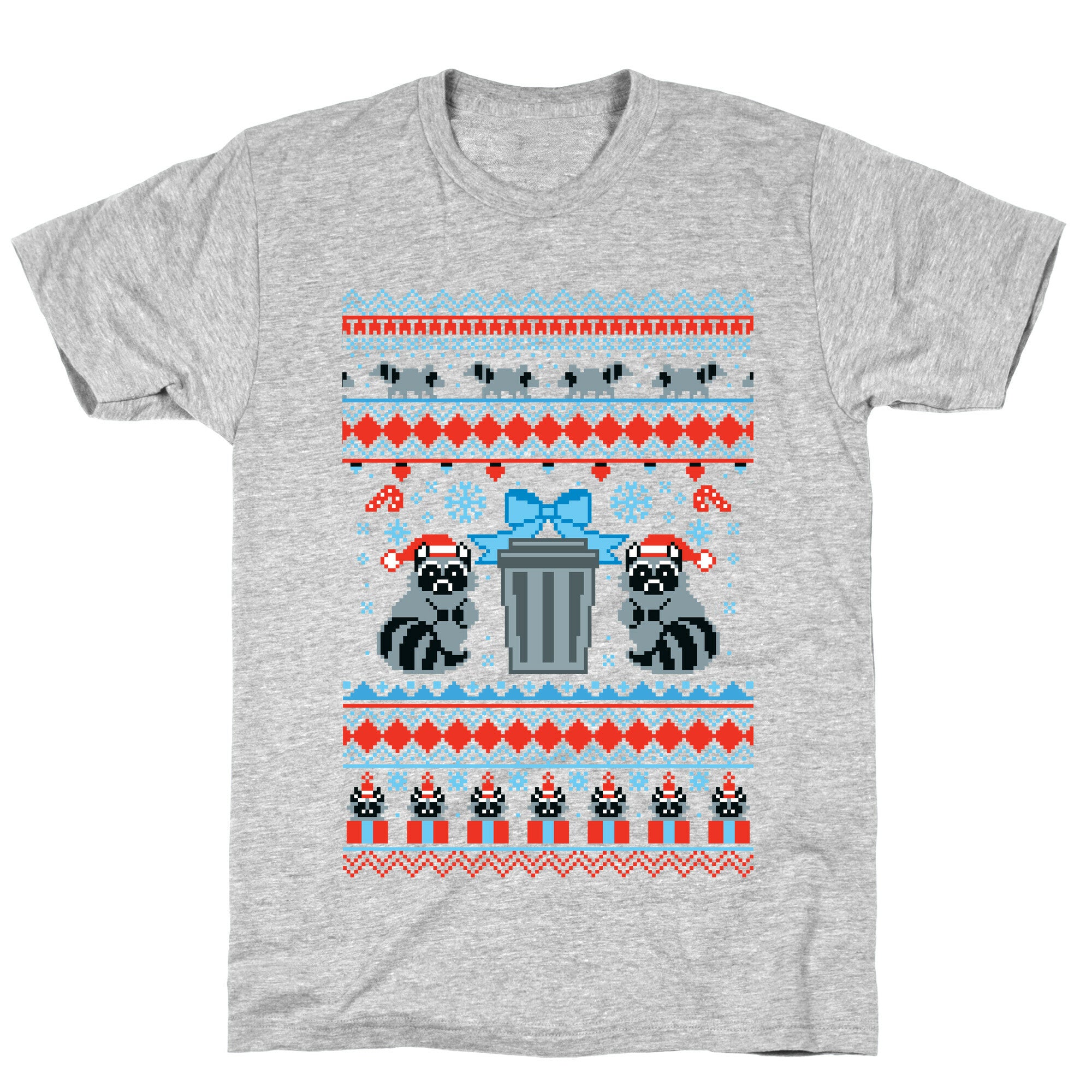 Raccoon Ugly Christmas Sweater T-Shirt
