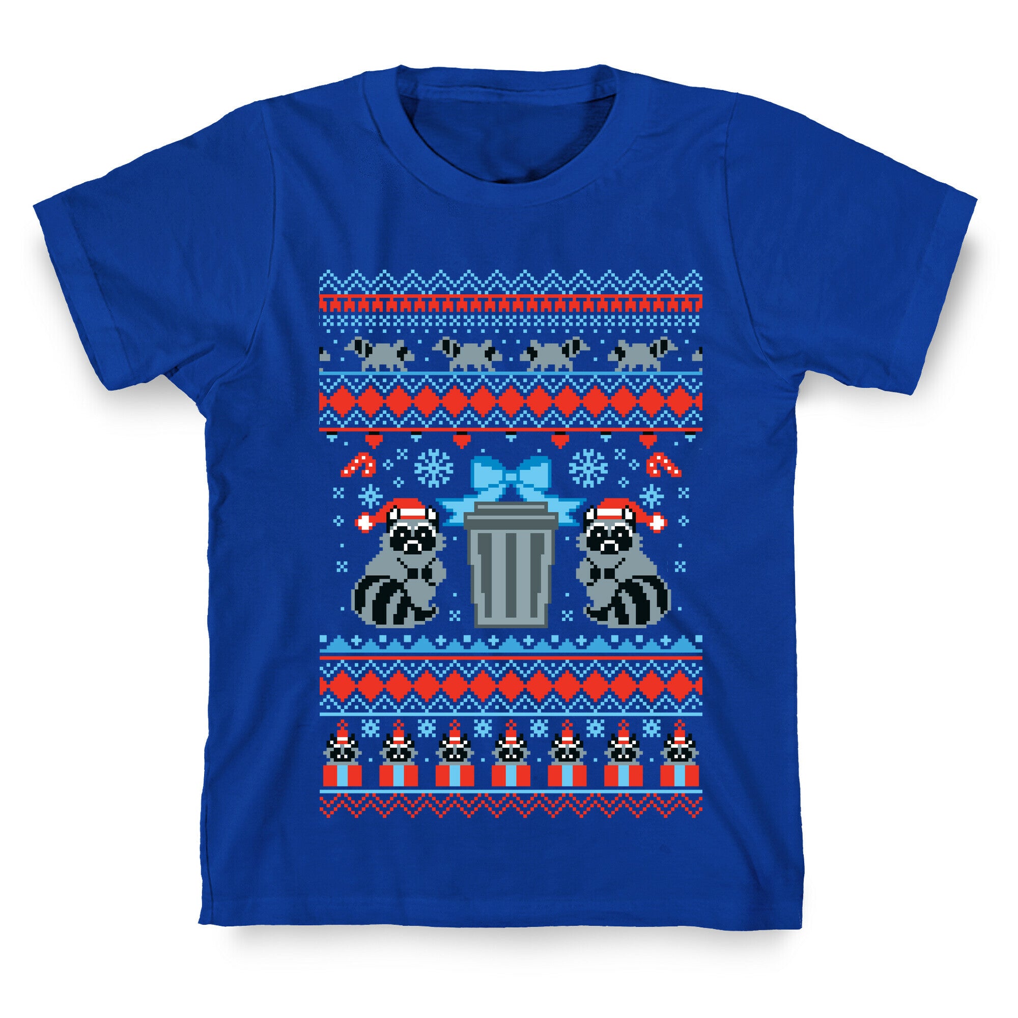 Raccoon Ugly Christmas Sweater T-Shirt