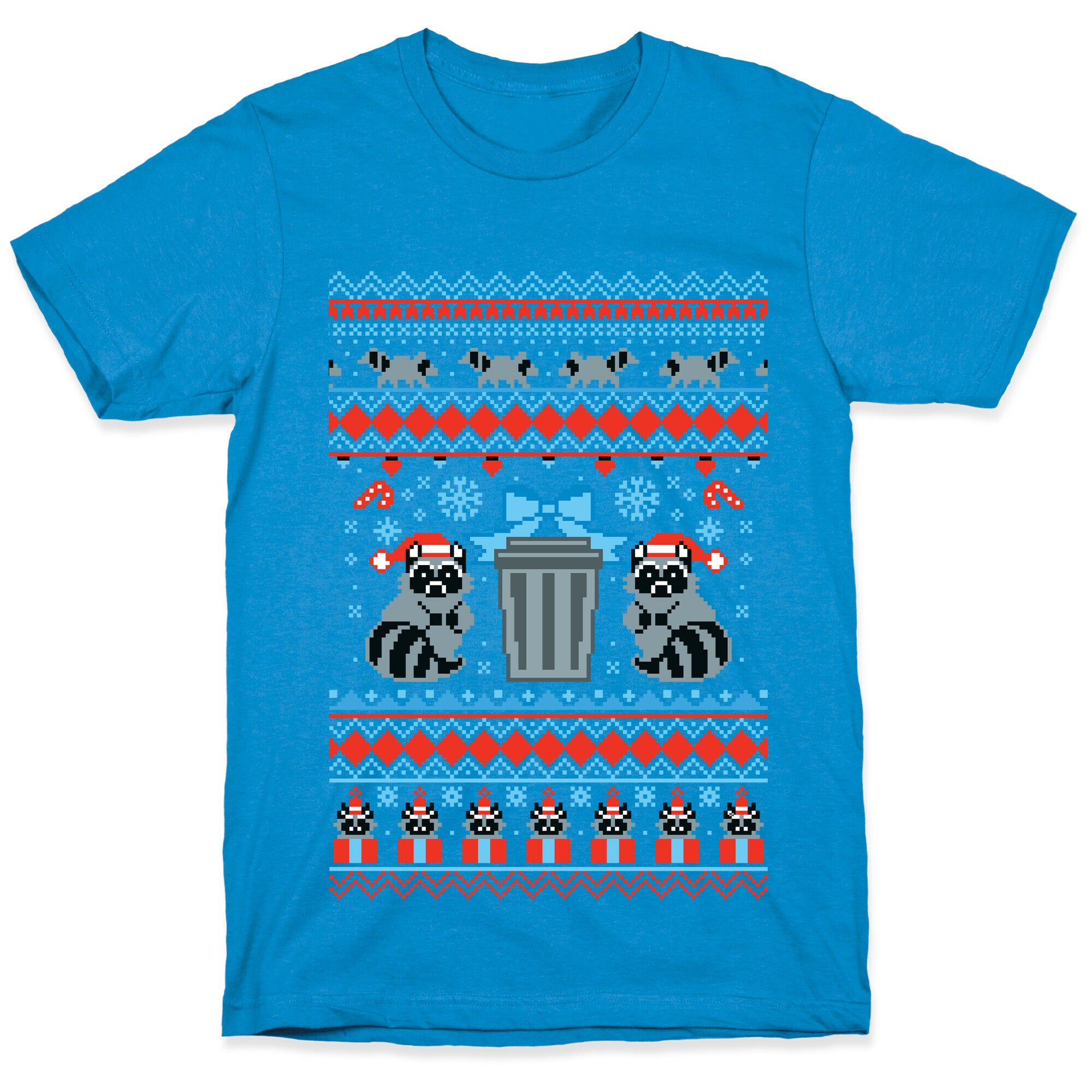 Raccoon Ugly Christmas Sweater T-Shirt