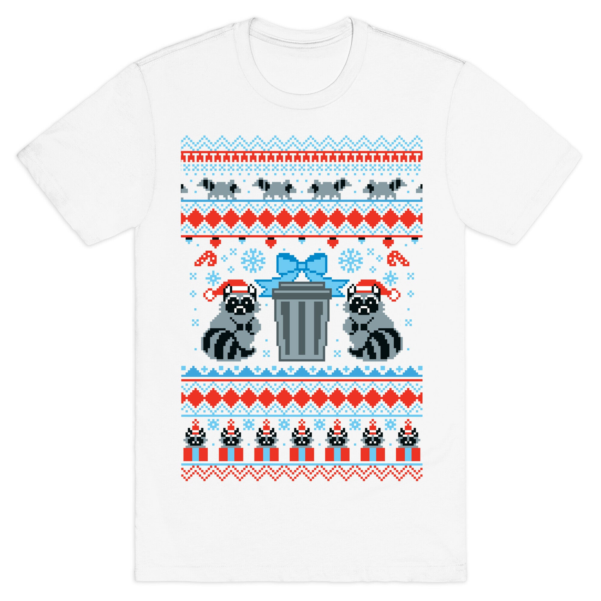 Raccoon Ugly Christmas Sweater T-Shirt