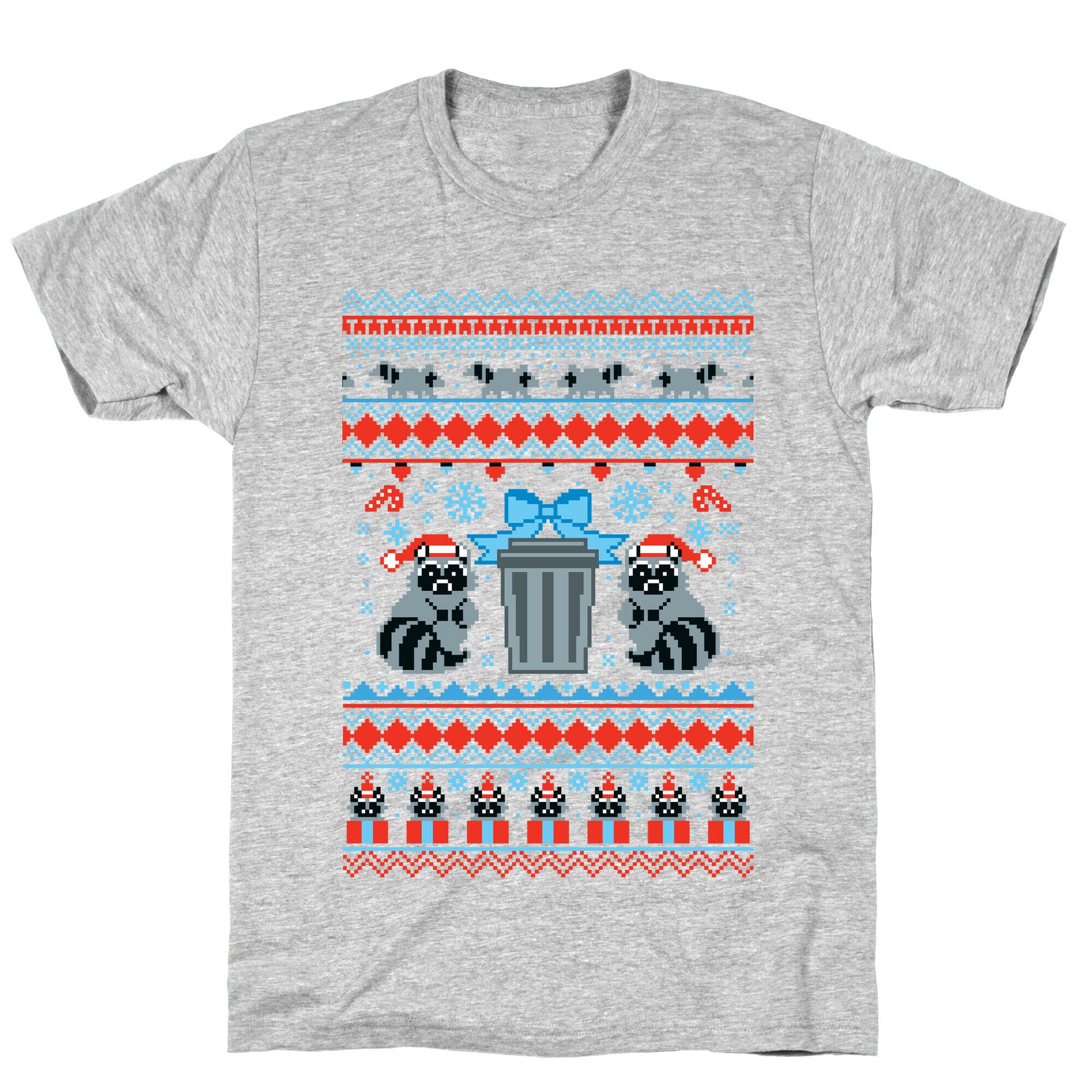 Raccoon Ugly Christmas Sweater T-Shirt