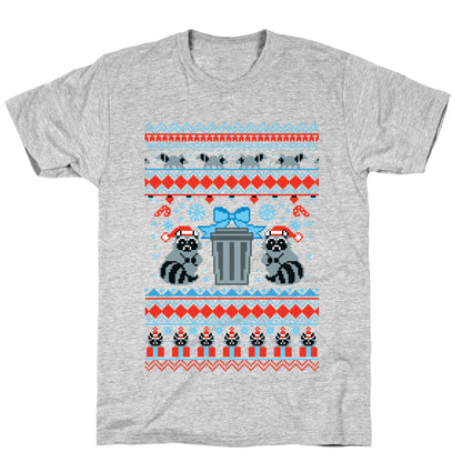Raccoon Ugly Christmas Sweater T-Shirt