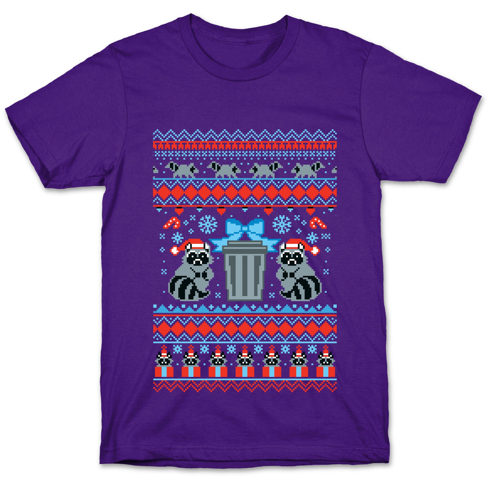 Raccoon Ugly Christmas Sweater T-Shirt