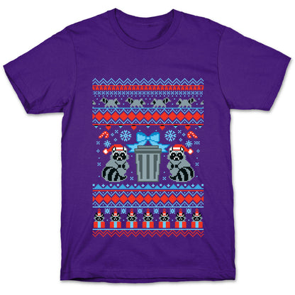 Raccoon Ugly Christmas Sweater T-Shirt