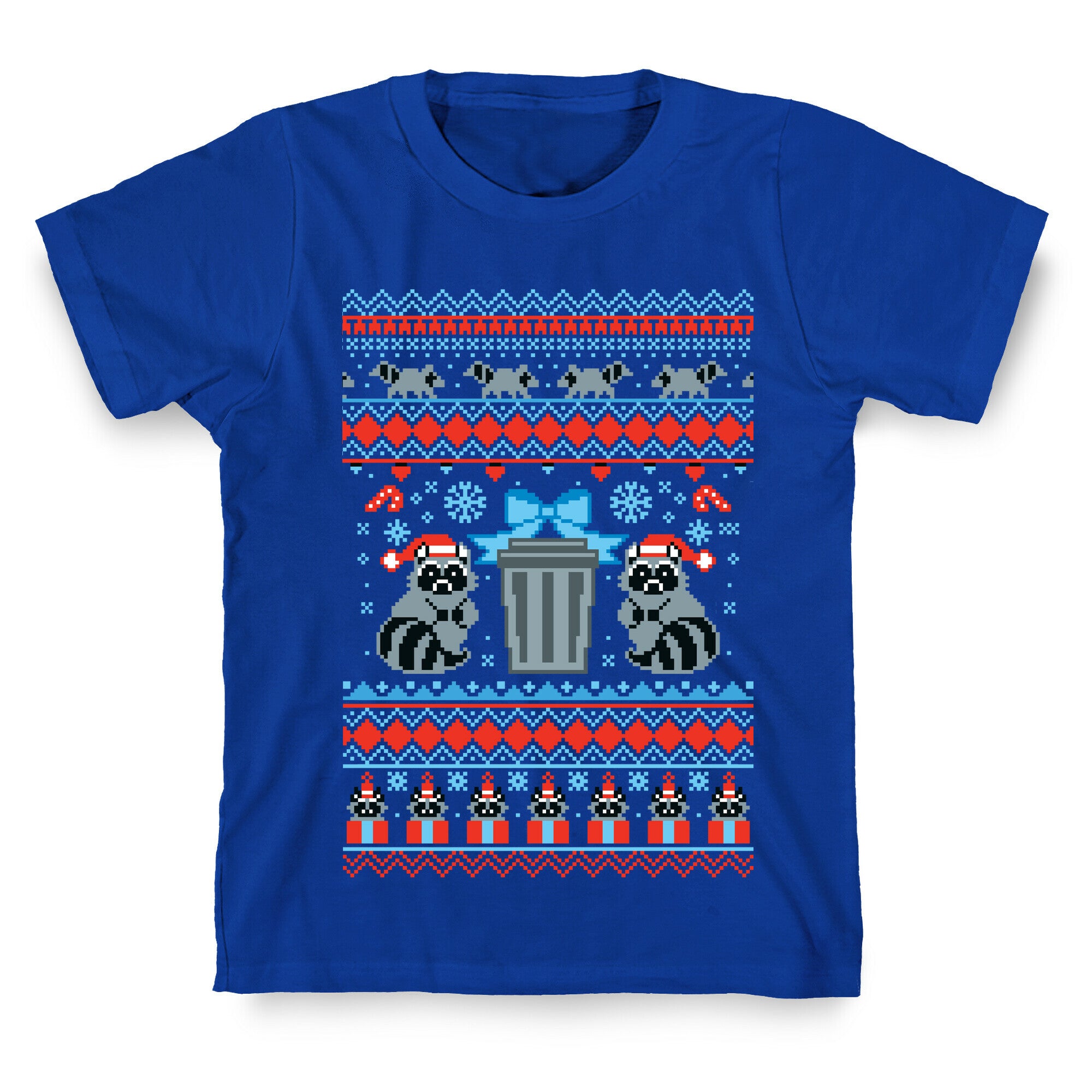 Raccoon Ugly Christmas Sweater T-Shirt