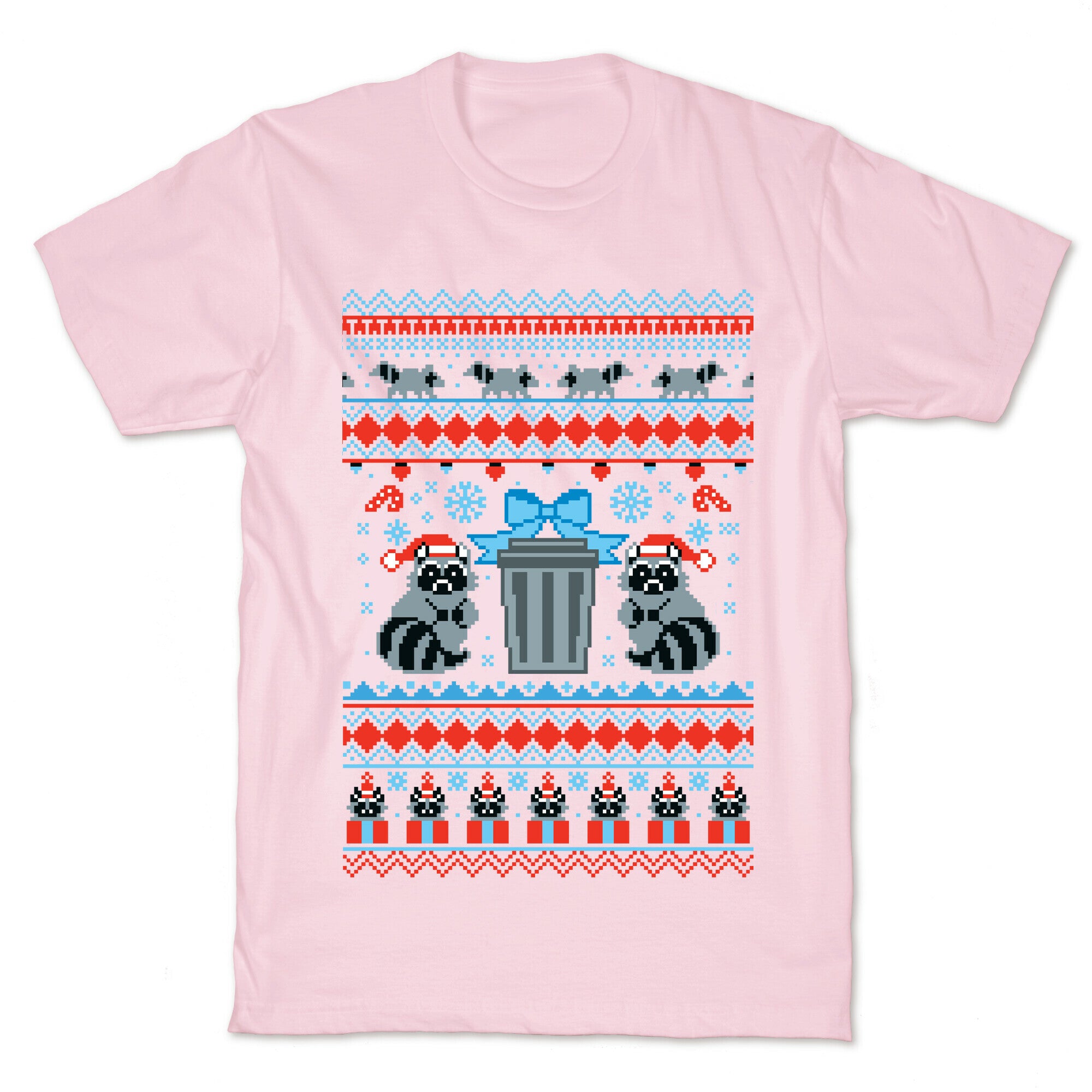 Raccoon Ugly Christmas Sweater T-Shirt