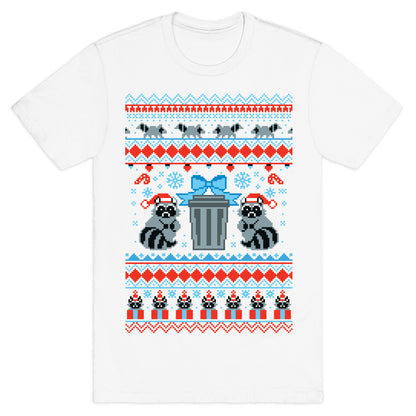 Raccoon Ugly Christmas Sweater T-Shirt