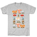 Butt Mushroom Pattern T-Shirt