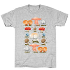 Butt Mushroom Pattern T-Shirt