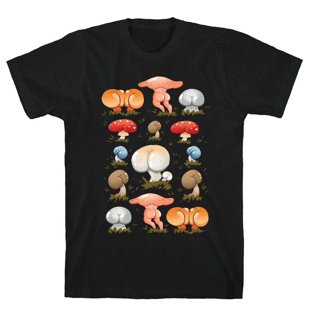 Butt Mushroom Pattern T-Shirt