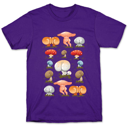 Butt Mushroom Pattern T-Shirt