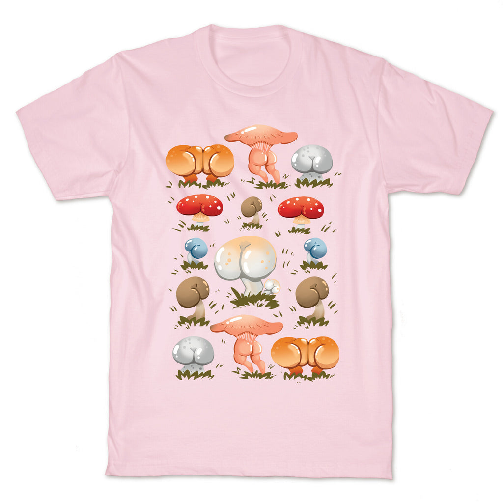Butt Mushroom Pattern T-Shirt
