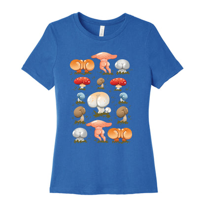 Butt Mushroom Pattern Women's Cotton Tee