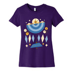 Mid-Century Modern Menorah (Hanukkah) Women's Cotton Tee