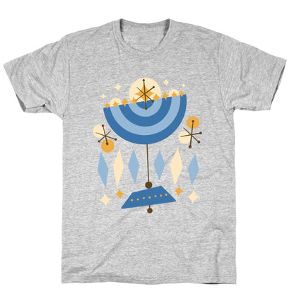 Mid-Century Modern Menorah (Hanukkah) T-Shirt