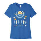 Mid-Century Modern Menorah (Hanukkah) Women's Cotton Tee