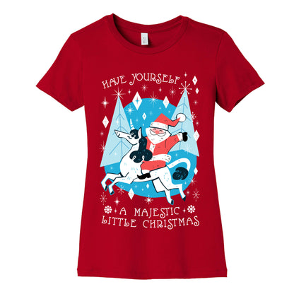 Have Yourself A Majestic Little Christmas Women's Cotton Tee