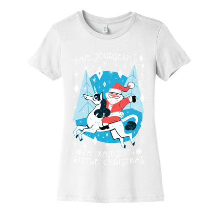 Have Yourself A Majestic Little Christmas Women's Cotton Tee