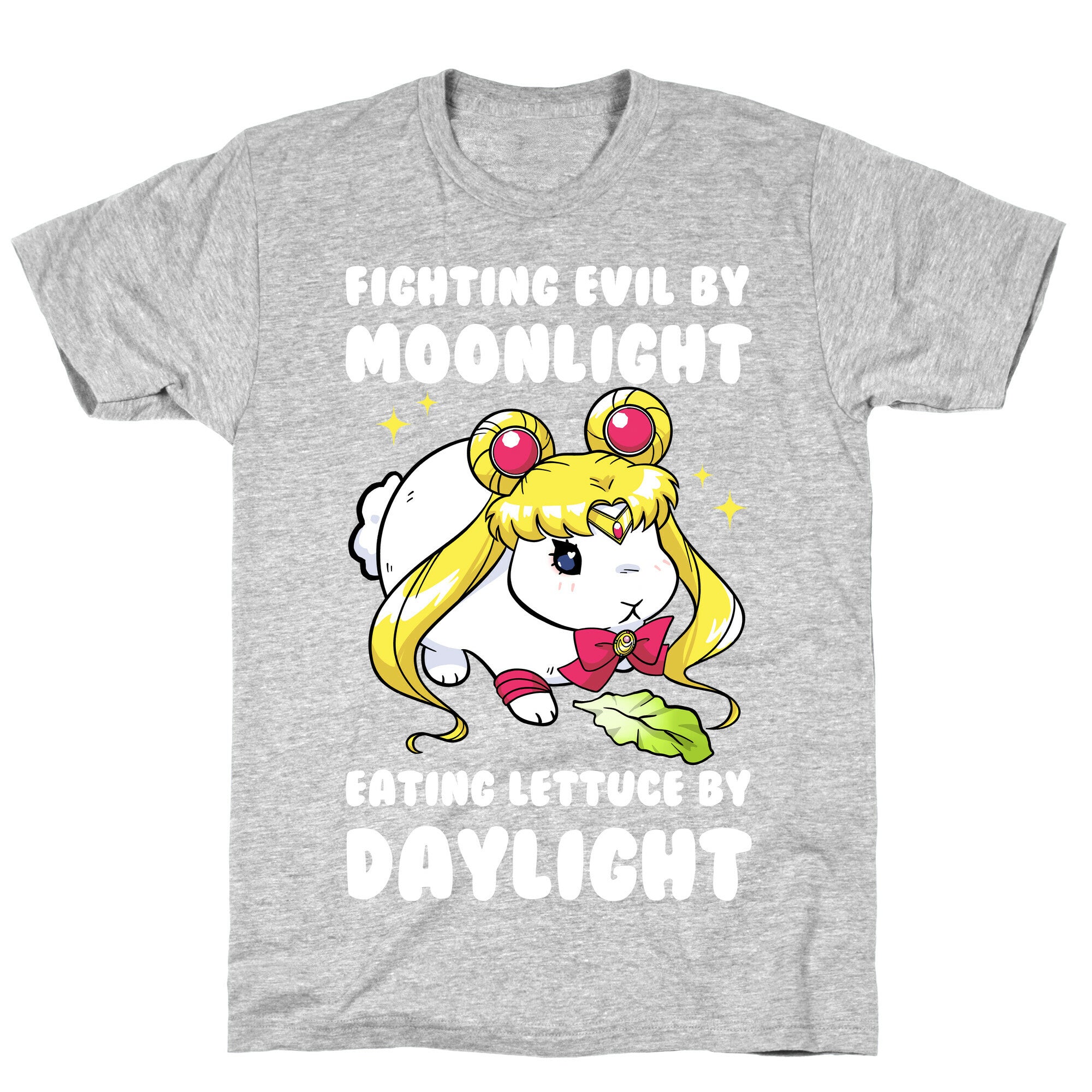 Fighting Evil By Moonlight Eating Lettuce By Daylight T-Shirt