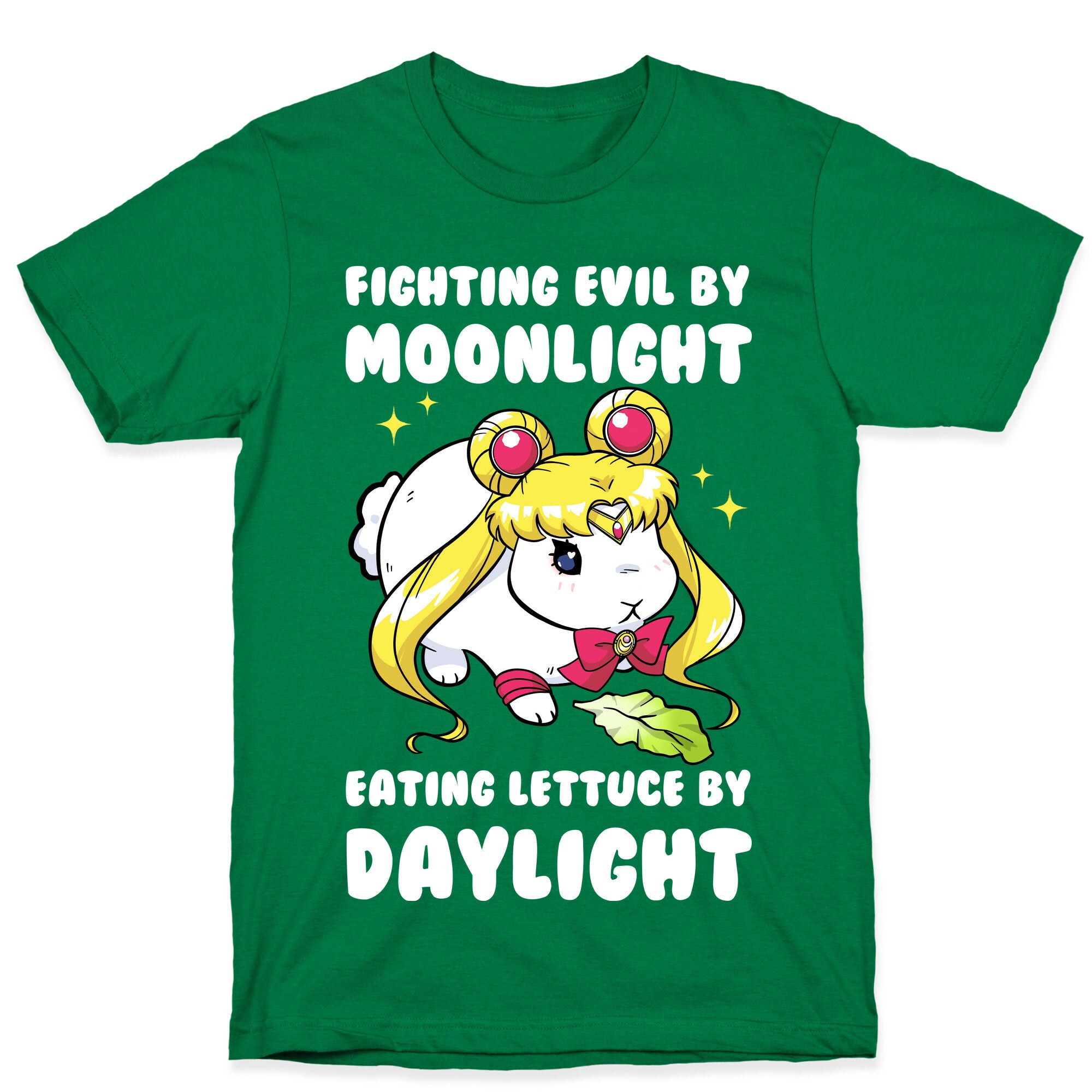 Fighting Evil By Moonlight Eating Lettuce By Daylight T-Shirt