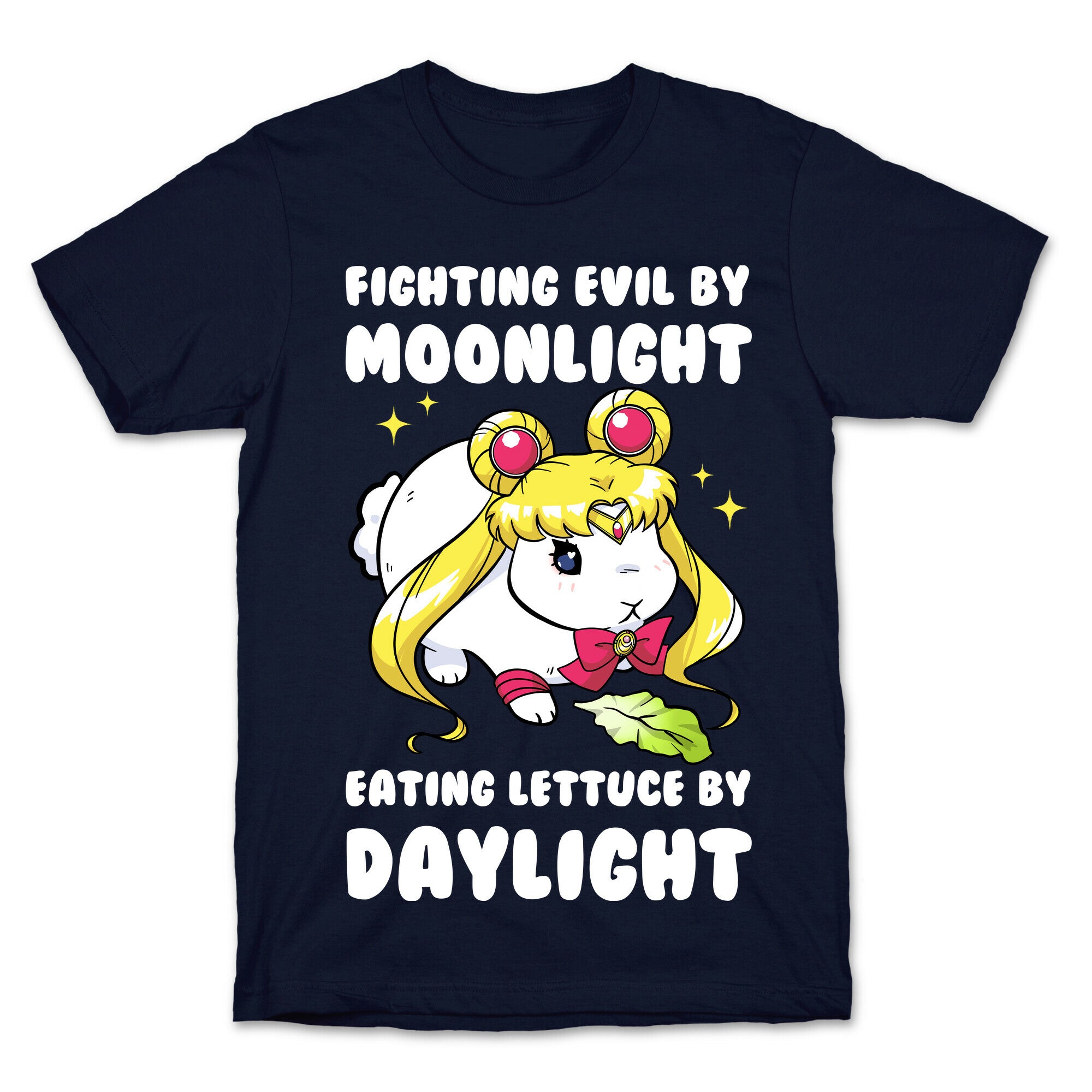 Fighting Evil By Moonlight Eating Lettuce By Daylight T-Shirt