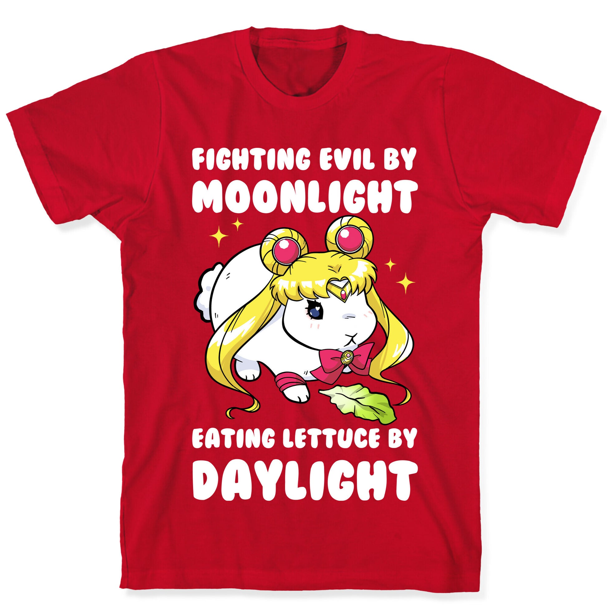 Fighting Evil By Moonlight Eating Lettuce By Daylight T-Shirt