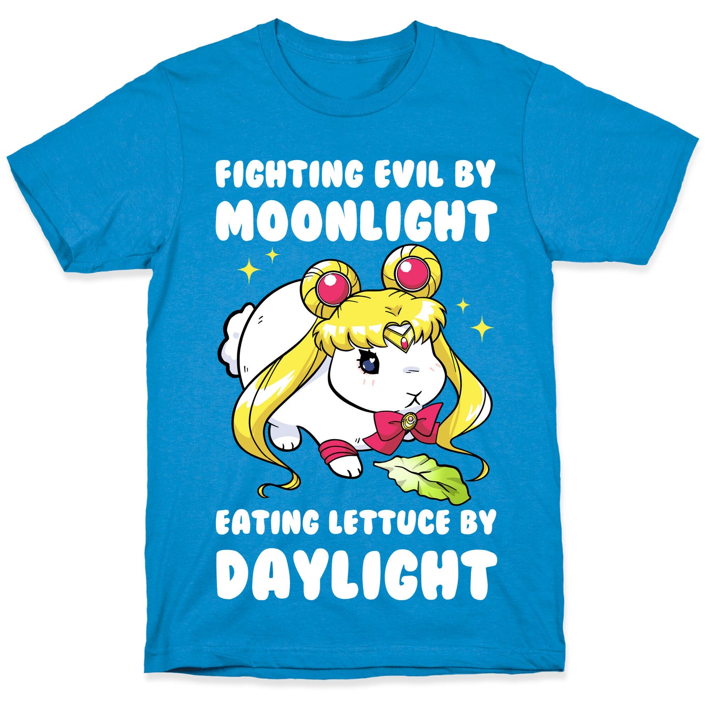 Fighting Evil By Moonlight Eating Lettuce By Daylight T-Shirt