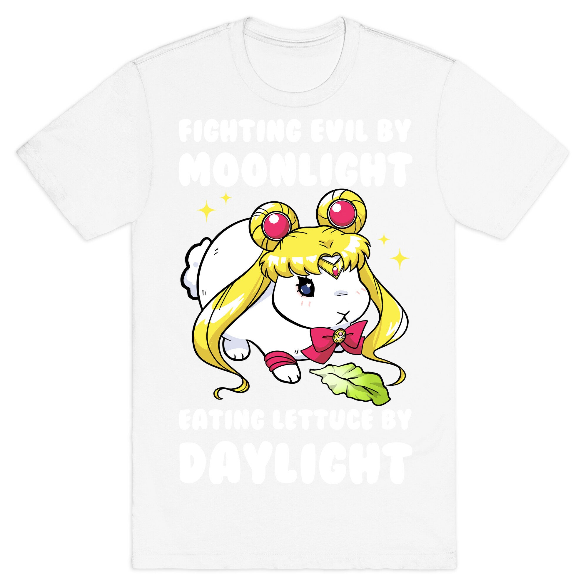 Fighting Evil By Moonlight Eating Lettuce By Daylight T-Shirt