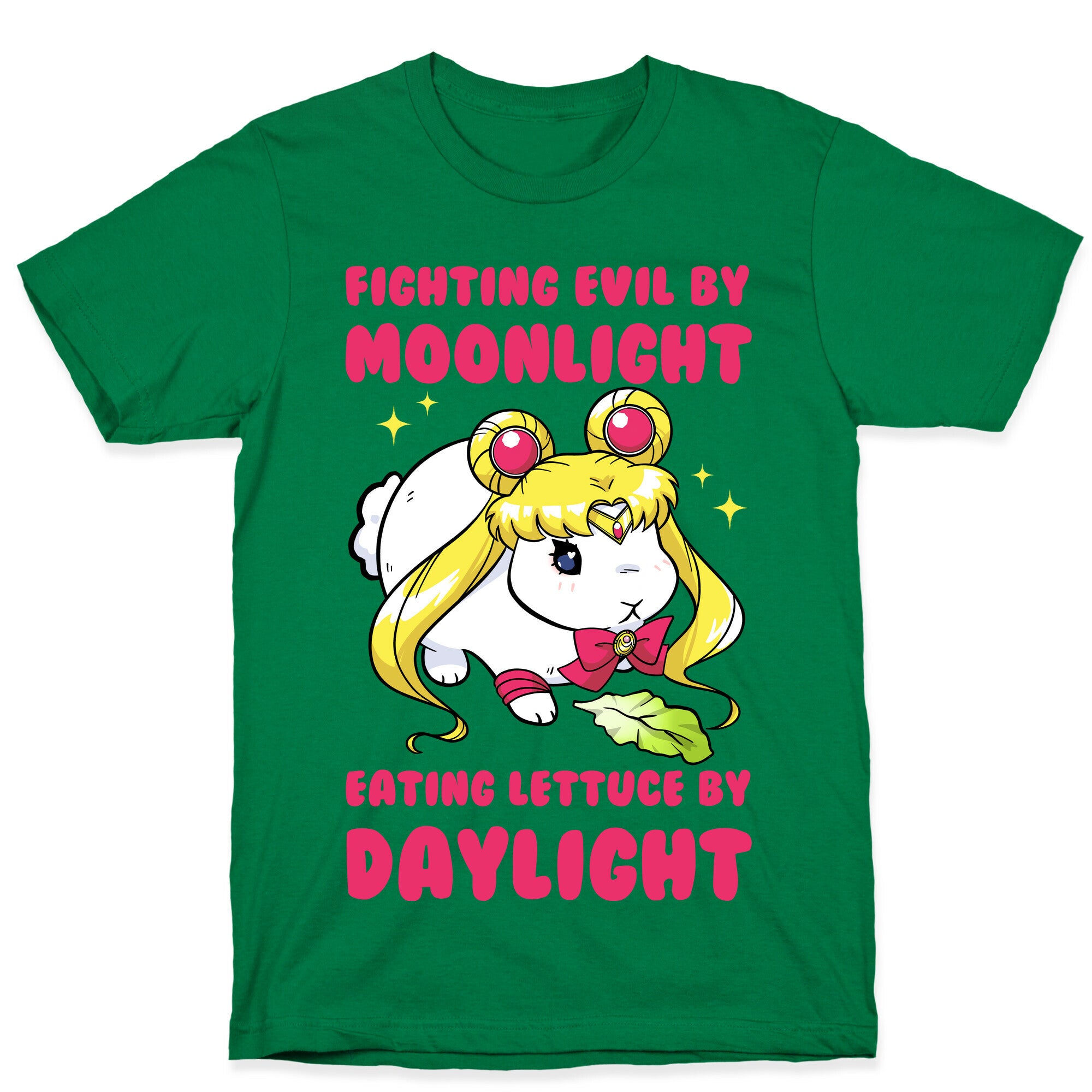 Fighting Evil By Moonlight Eating Lettuce By Daylight T-Shirt