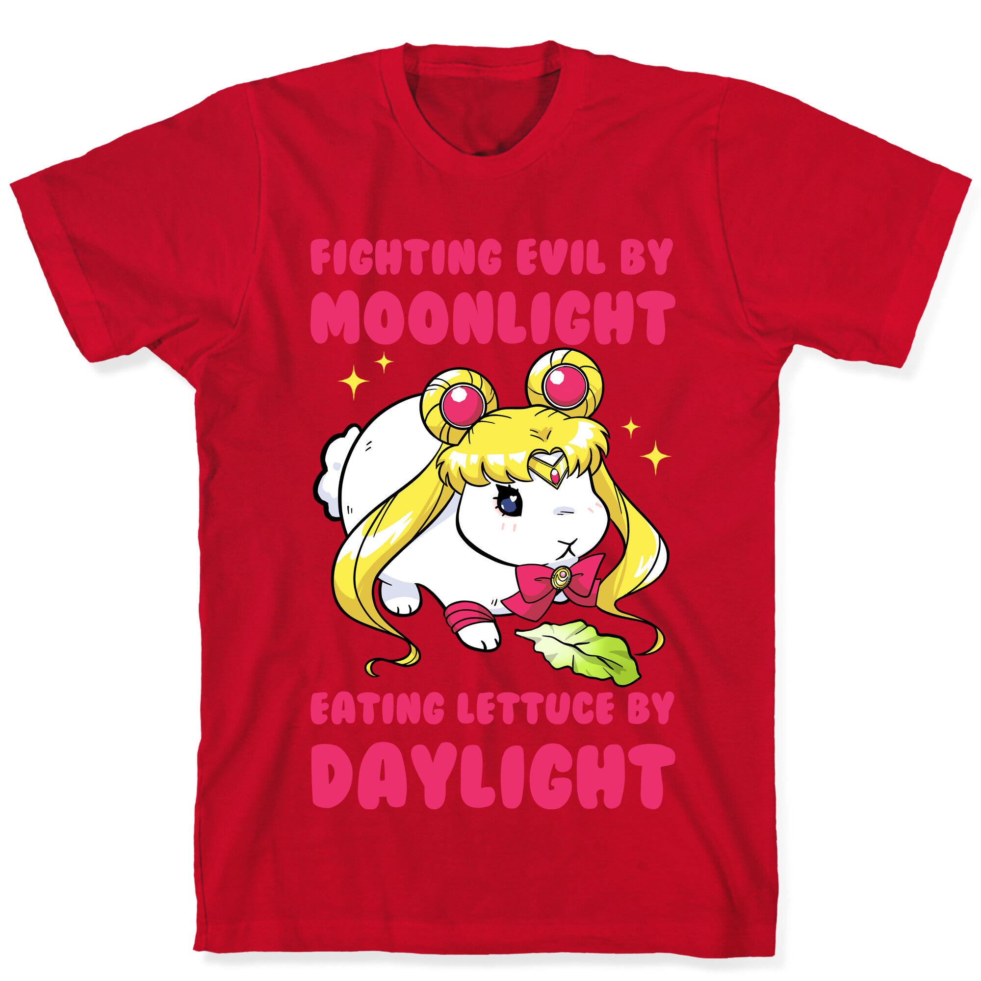 Fighting Evil By Moonlight Eating Lettuce By Daylight T-Shirt