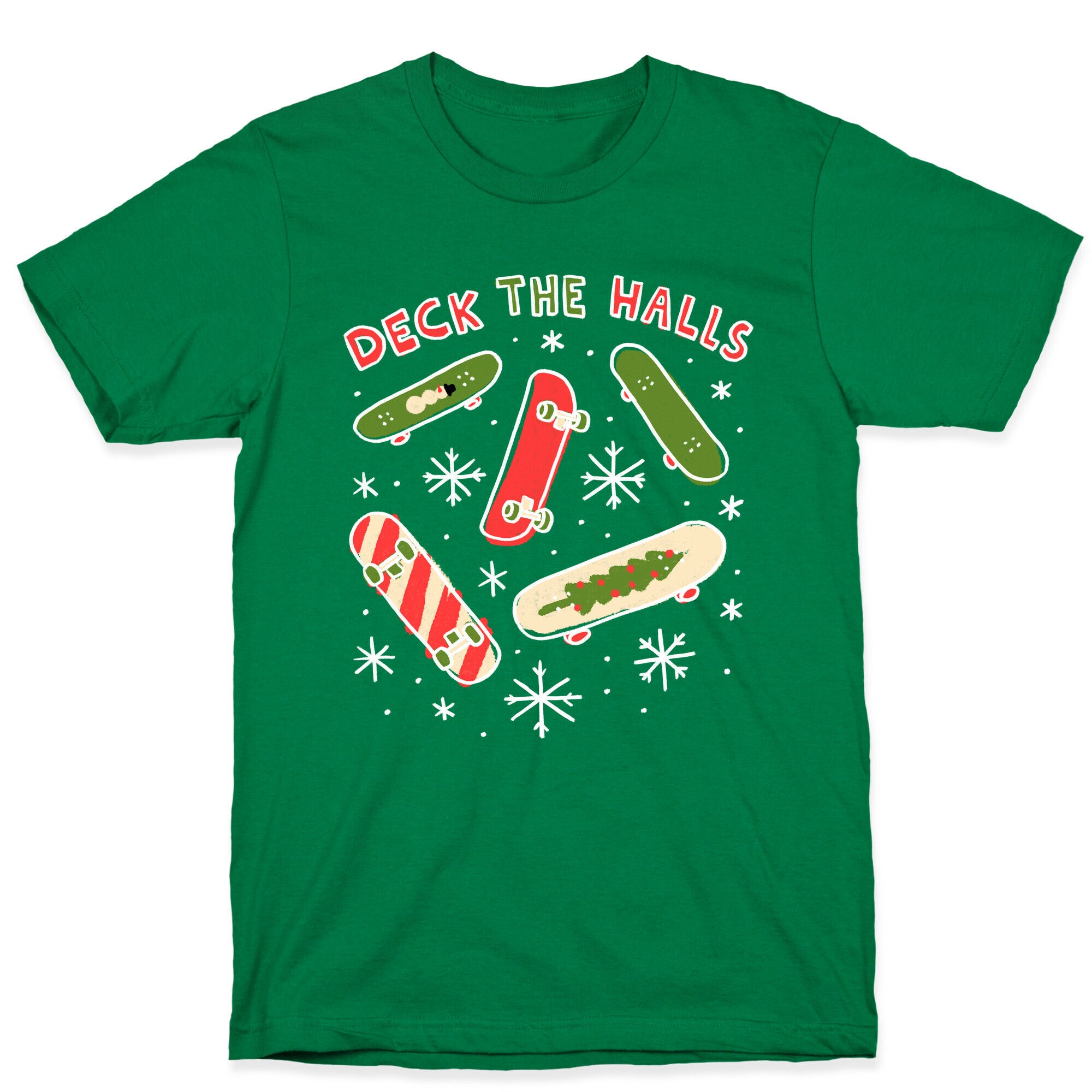 Deck The Halls Skateboarding T-Shirt